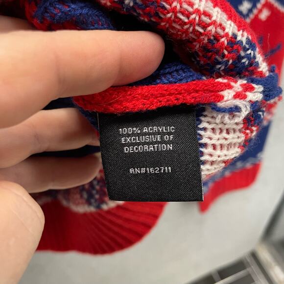 Men's Blizzard Bay T Rex Elf With Bells Christmas Holiday Sweater Size Large - Picture 5 of 6